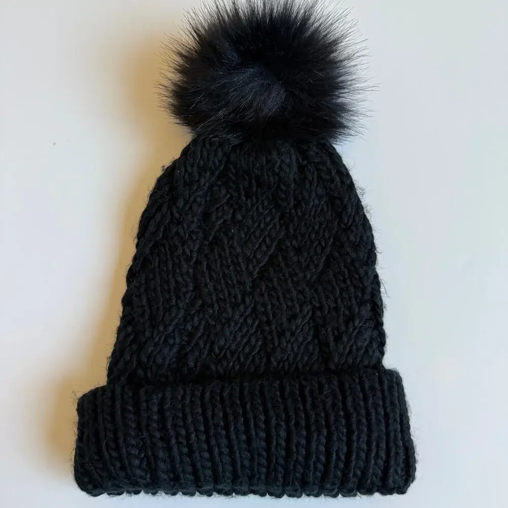 Abercrombie Kids Black Winter Beanie Snow Hat